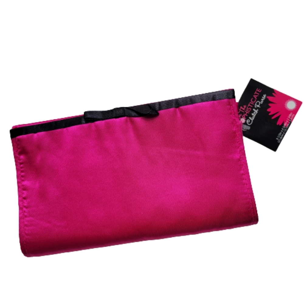 💌 Bright Pink Snap Closure Clutch